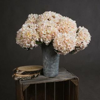 Efterårs hvid hortensiablomst (sæt med 3)